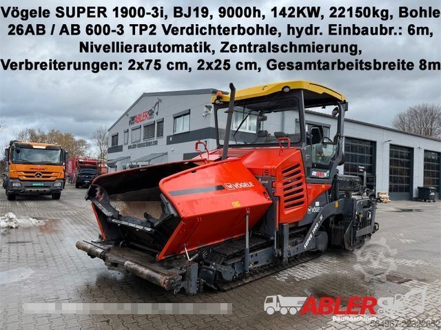 Asphalt mixing plant VÖGELE Super 1900-3i AB600-3TP2 Bohle 6m bis 8m ZSA