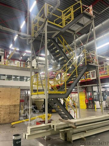 Lagerhalle ndustriële platformtrap 4 verdiepingen – platform trap