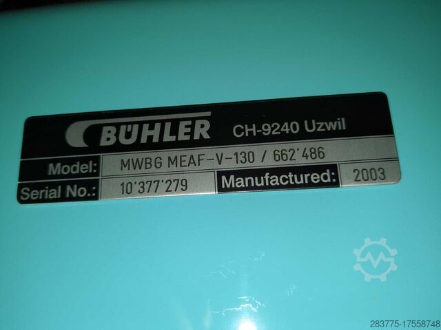 Loss-in-Weight Gravimetric Feeder Bühler MWBG MEAF-V-130