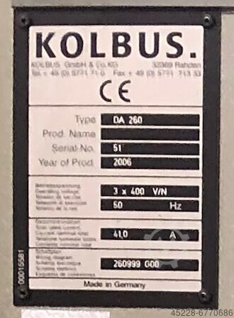 Case Maker Kolbu DA 260