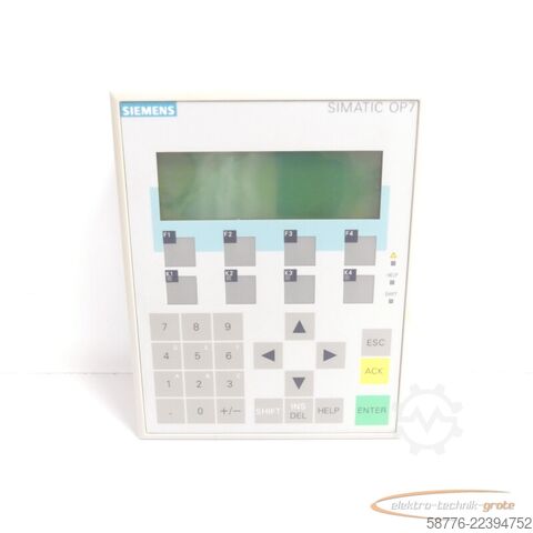 Komponente Siemens 6AV3607-1JC00-0AX1 Operator Panel 7-PP E-Stand 03 SN C_M9359995