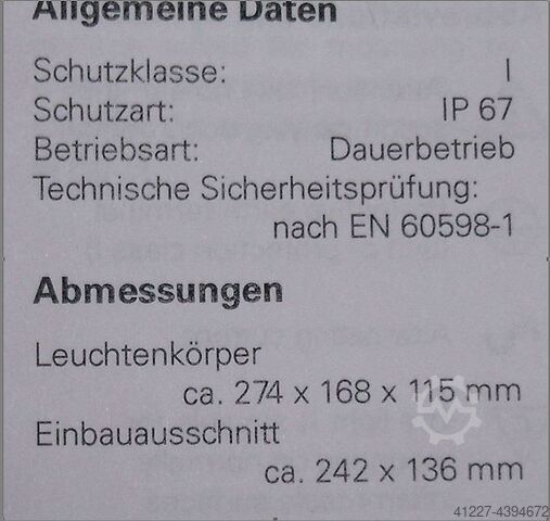 Machine recessed light Waldmann EBLFE 136