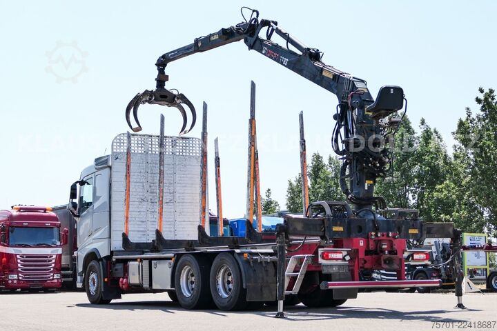 Logging truck VOLVO FH 500 Holztransporter Kran Lift-/Lenkachse EU6