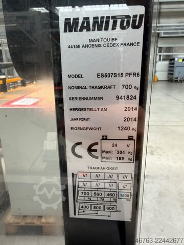 Elektro-Hochhubwagen mit Standplattform Manitou ES507S15 PFR6