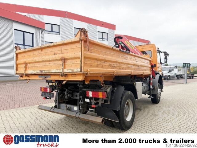 Tipper truck Mercedes-Benz Atego 1823 AK 4x4, Kran Palfinger PK12.501, Bj.