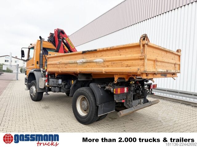 Tipper truck Mercedes-Benz Atego 1823 AK 4x4, Kran Palfinger PK12.501, Bj.