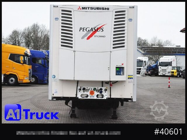 Kühlauflieger KRONE SDR 27, Rohrbahnen, Fleisch, Meat, Liftachse