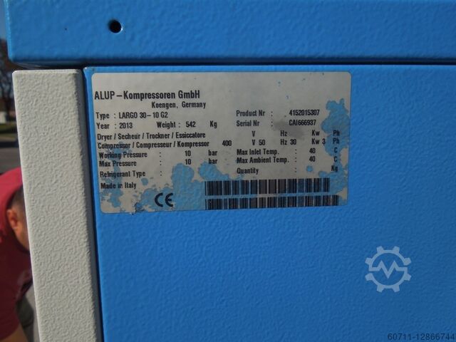 ALUP LARGO 30 30Kw screw compressor ALUP Largo 30