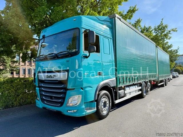 Tarpaulin DAF XF 480 6x2/Standklima/Eu6/Komplettzug