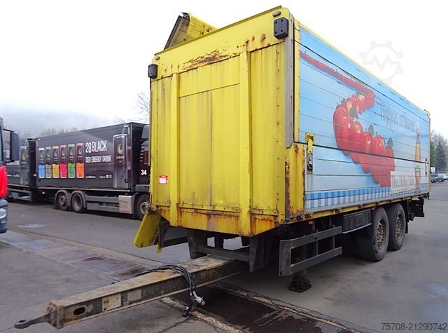 Box trailer ORTEN Tandem Schwenkwand*7,7 m*2 to LBW