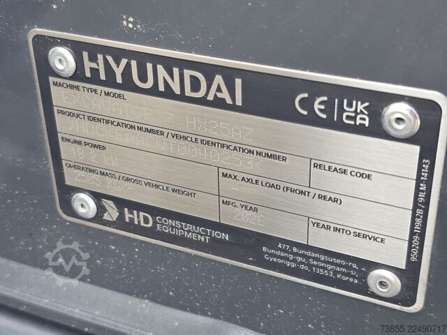 Mini Excavator  < 7t Hyundai HX25AZ