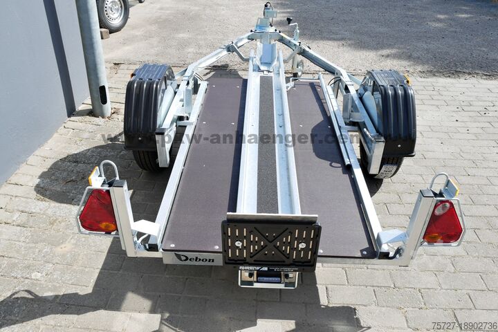 Motorcycle trailer DEBON ROADSTER MOTO1 600kg 265x90cm