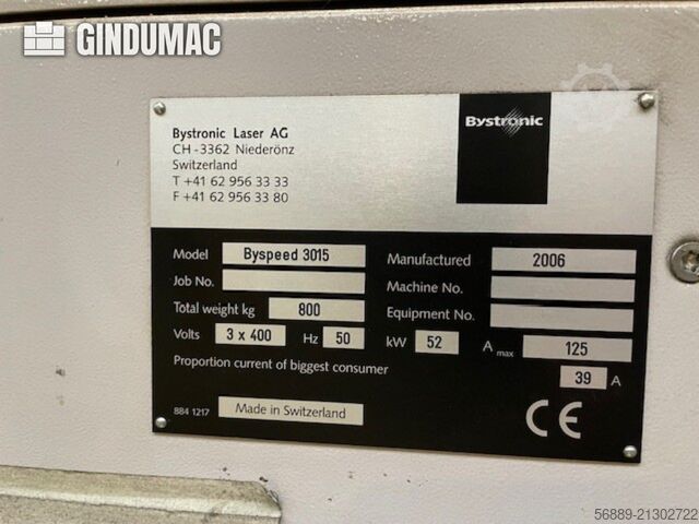 Bystronic BySpeed 3015 Bystronic BySpeed 3015