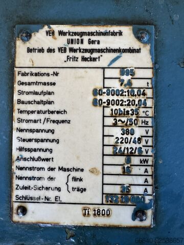 Floor boring machine WMW BFP 130/5
