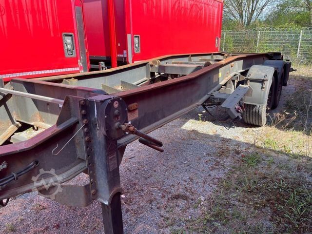 Roll off trailer HÜFFERMANN Tandemanhänger HTS 1877 Containeranhänger