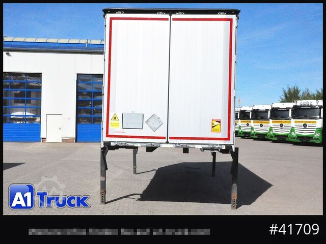 Swap body with flatbed & tarp ACKERMANN 7.45, Bordwand + Schiebeplane, RSAB, Eisfrei