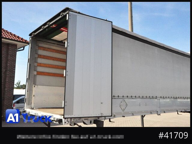 Swap body with flatbed & tarp ACKERMANN 7.45, Bordwand + Schiebeplane, RSAB, Eisfrei