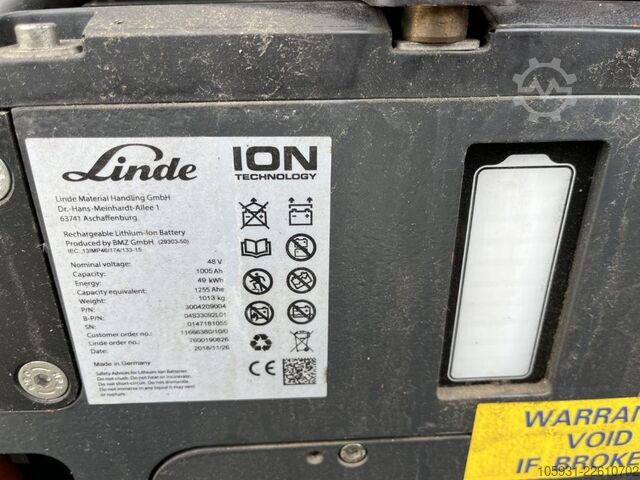 Electric 4-wheel forklift Linde E20PL-02