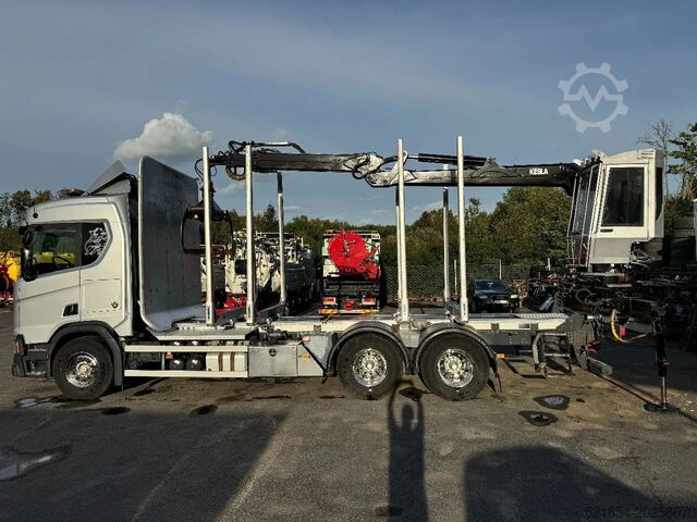 Timber transporter Scania R730 V8 6X4, Retarder,Timber-truck + Kesla, 2020