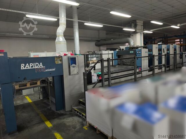 Offset printing press KBA RA105-4+L CX Universal