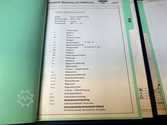 Flachschleifmaschine ELB-Schliff SWN 6/ND