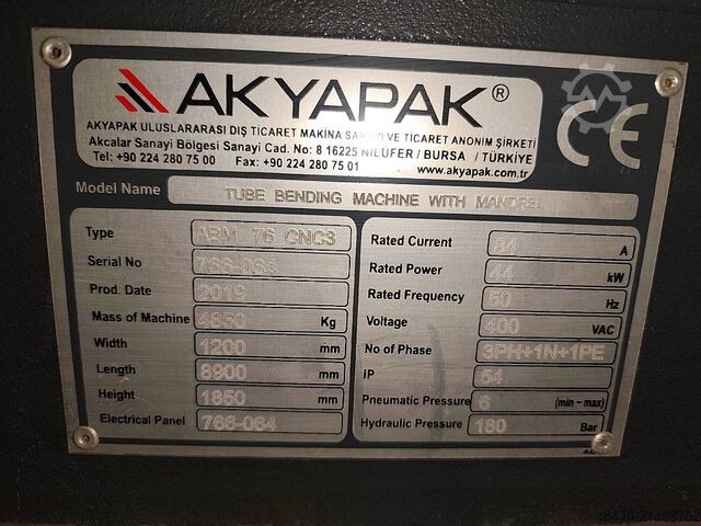 Walzblechmaschine AKYAPAK ABM 76 CNC 3