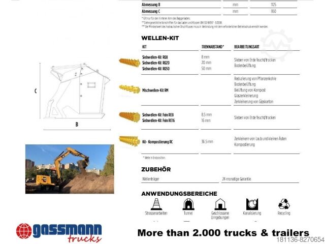 Sonstige  MB-HDS 214 Schaufelseperator