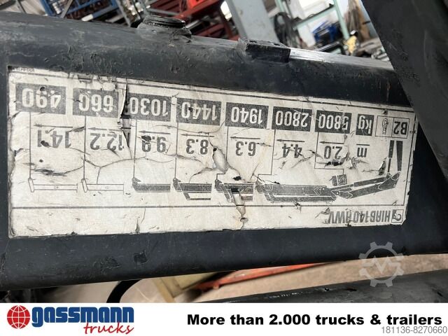 Truck mounted crane HIAB 140 AWV