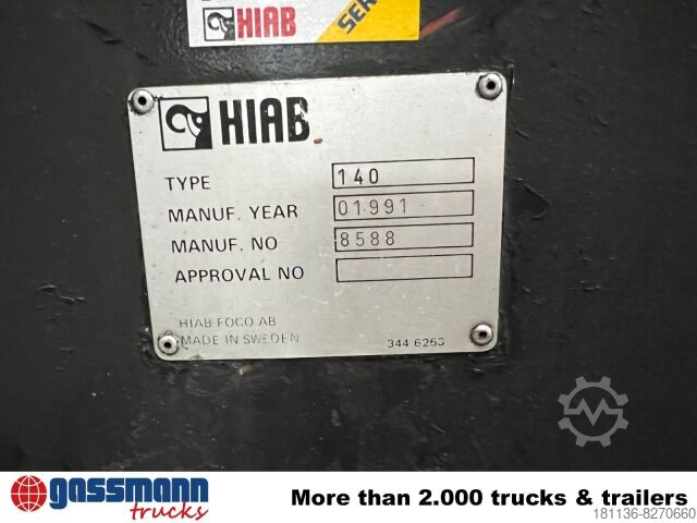Truck mounted crane HIAB 140 AWV