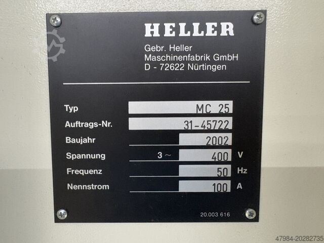 Horizontal machining center Heller MC 25