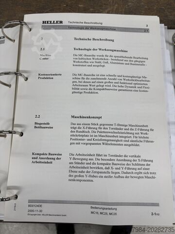 Horizontal-Bearbeitungszentrum Heller MC 25