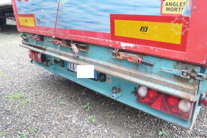 Open semi-trailer with tarpaulin LUEK semirimorchio mega coils rampe usato
