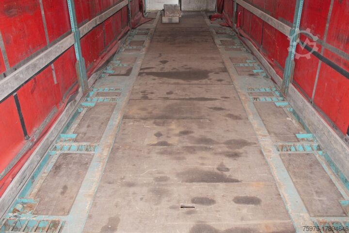 Open semi-trailer with tarpaulin LUEK semirimorchio mega coils rampe usato