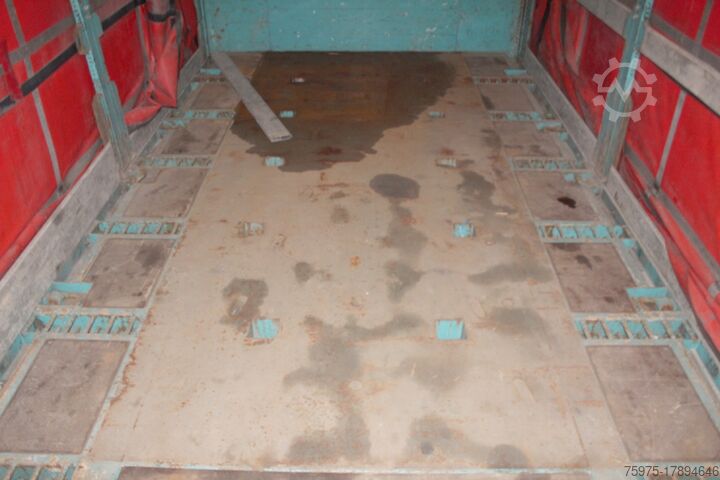Open semi-trailer with tarpaulin LUEK semirimorchio mega coils rampe usato