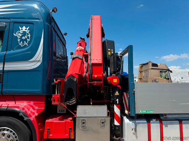 LKW mit Pritsche (offen) SCANIA R 490 * RETARDER * FASSI 14 M * LENK/LIFTACHSE *