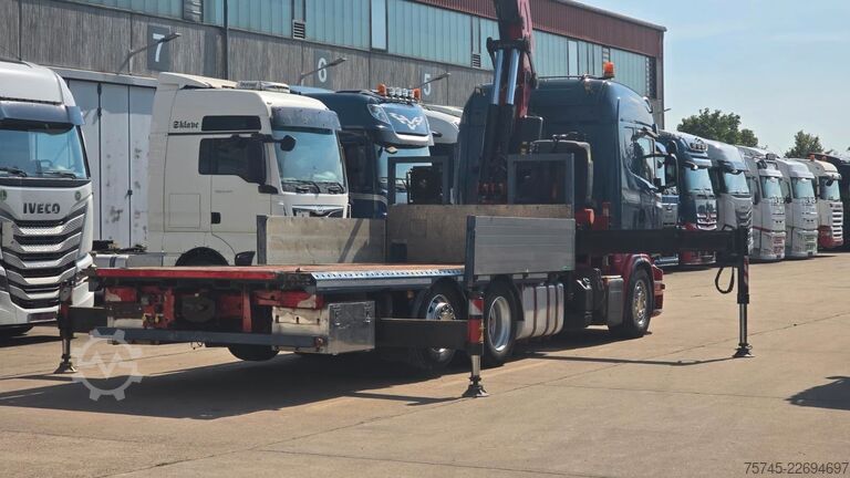 LKW mit Pritsche (offen) SCANIA R 490 * RETARDER * FASSI 14 M * LENK/LIFTACHSE *