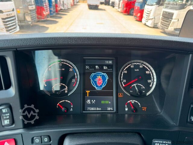 LKW mit Pritsche (offen) SCANIA R 490 * RETARDER * FASSI 14 M * LENK/LIFTACHSE *
