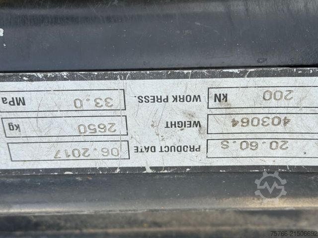 Roll-off tipper truck MERCEDES-BENZ ACTROS 2543 L / Hyva Lift 20.60 S