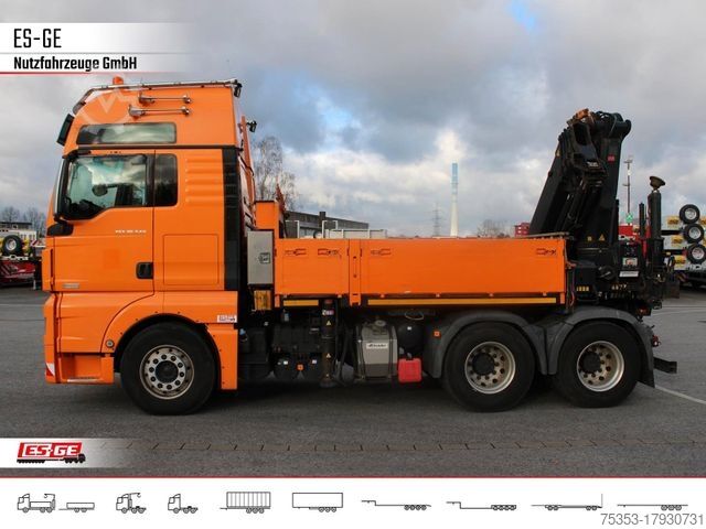 LKW mit Pritsche (offen) MAN TGX 26.540 + HIABV-Ladekran 477E-4 HIPRO