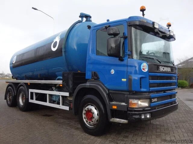 Suction vehicle Scania P114-340 18000LITER VACUUM TOILET TRUCK,MANUAL ...