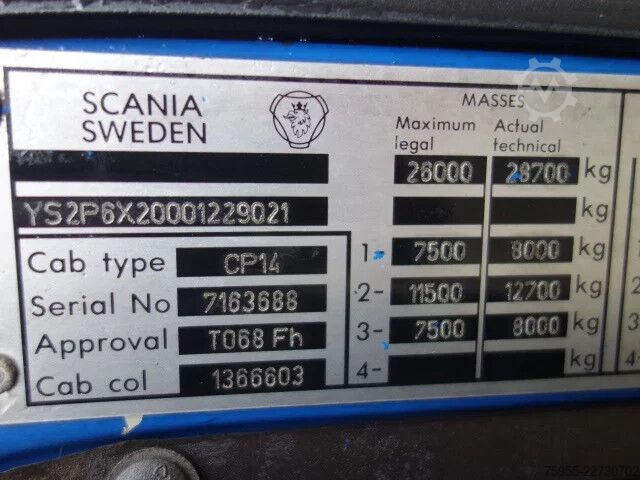 Suction vehicle Scania P114-340 18000LITER VACUUM TOILET TRUCK,MANUAL ...