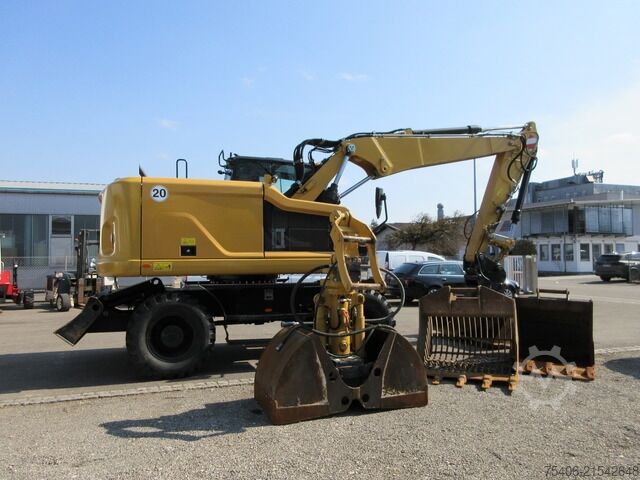 Mobilbagger caterpillar M314F ,Greifer, Schild,Grabenräuml.,Tiefenlöffel