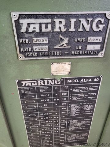 Profilbiegemaschine TAURING ALFA 40 R TAURING ALFA 40 R