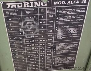 Profile Bending Machine TAURING ALFA 40 R TAURING ALFA 40 R