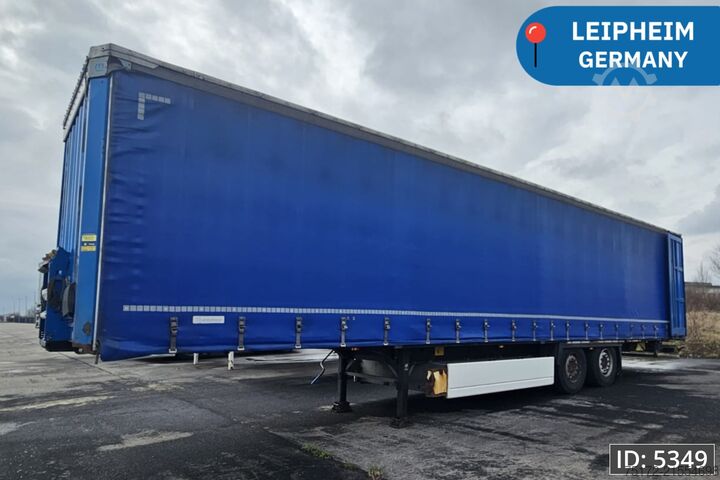 Schiebeplanen Krone SD / Disk brakes / Palletbox / Broken axle!