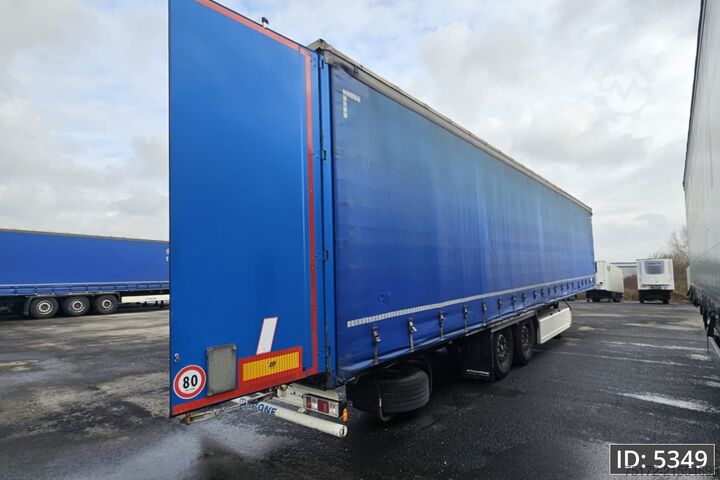 Schiebeplanen Krone SD / Disk brakes / Palletbox / Broken axle!