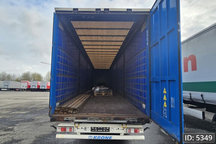 Schiebeplanen Krone SD / Disk brakes / Palletbox / Broken axle!
