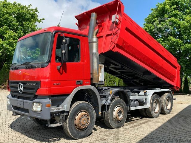 Tipper truck MERCEDES-BENZ ACTROS 4141 EURO4 8x6 Muldenkipper