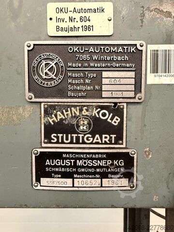 Vertikale Bandsäge Metallbandsäge Mössner REKORD SSF 500