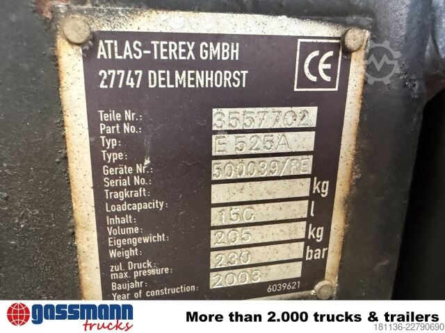 Truck mounted crane Atlas E 525A